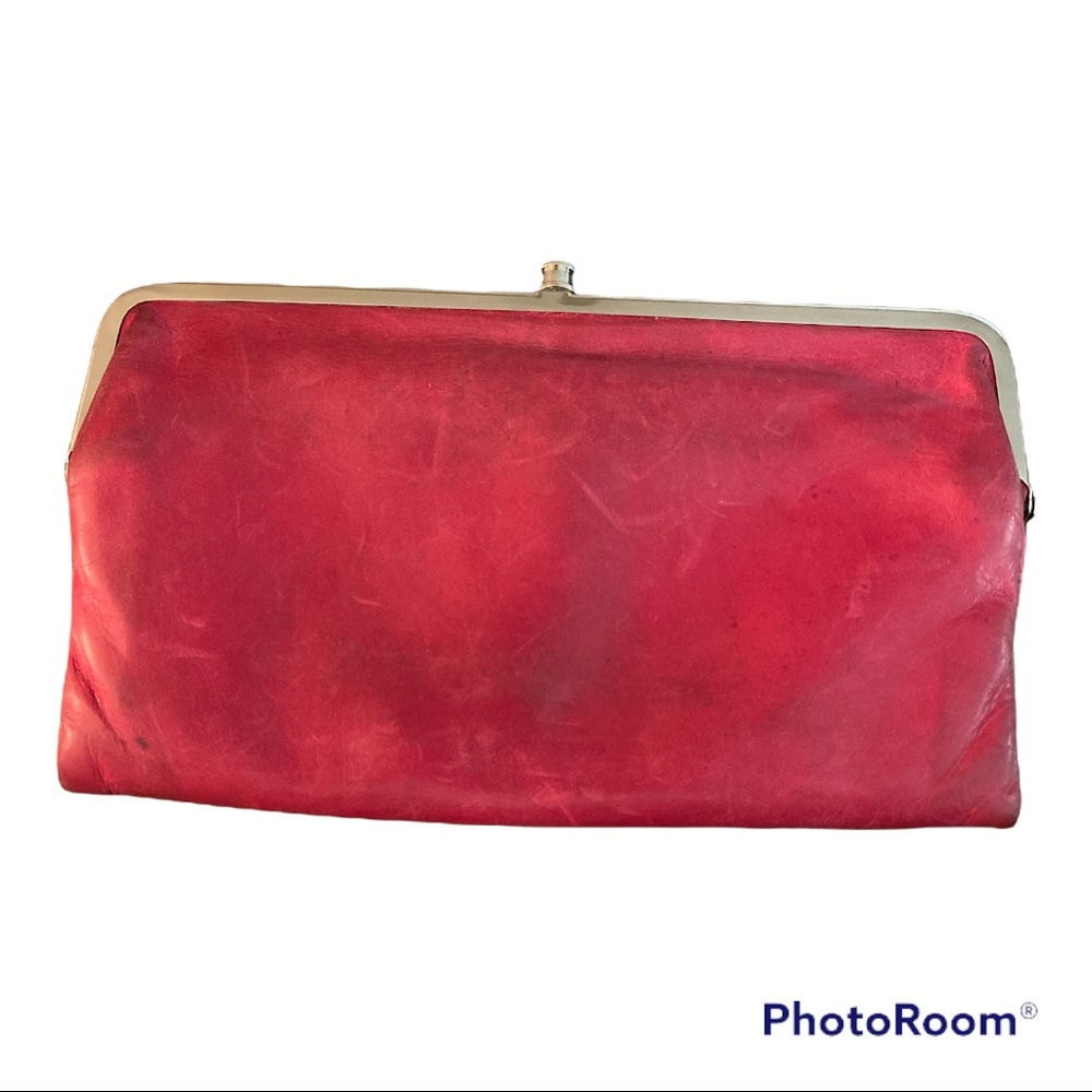 Hobo Raspberry Color Large Clutch - image 1
